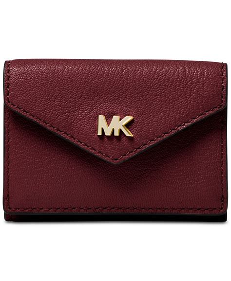 michael michael kors shiny leather trifold flap wallet|Wallets Trifold Michael Kors .